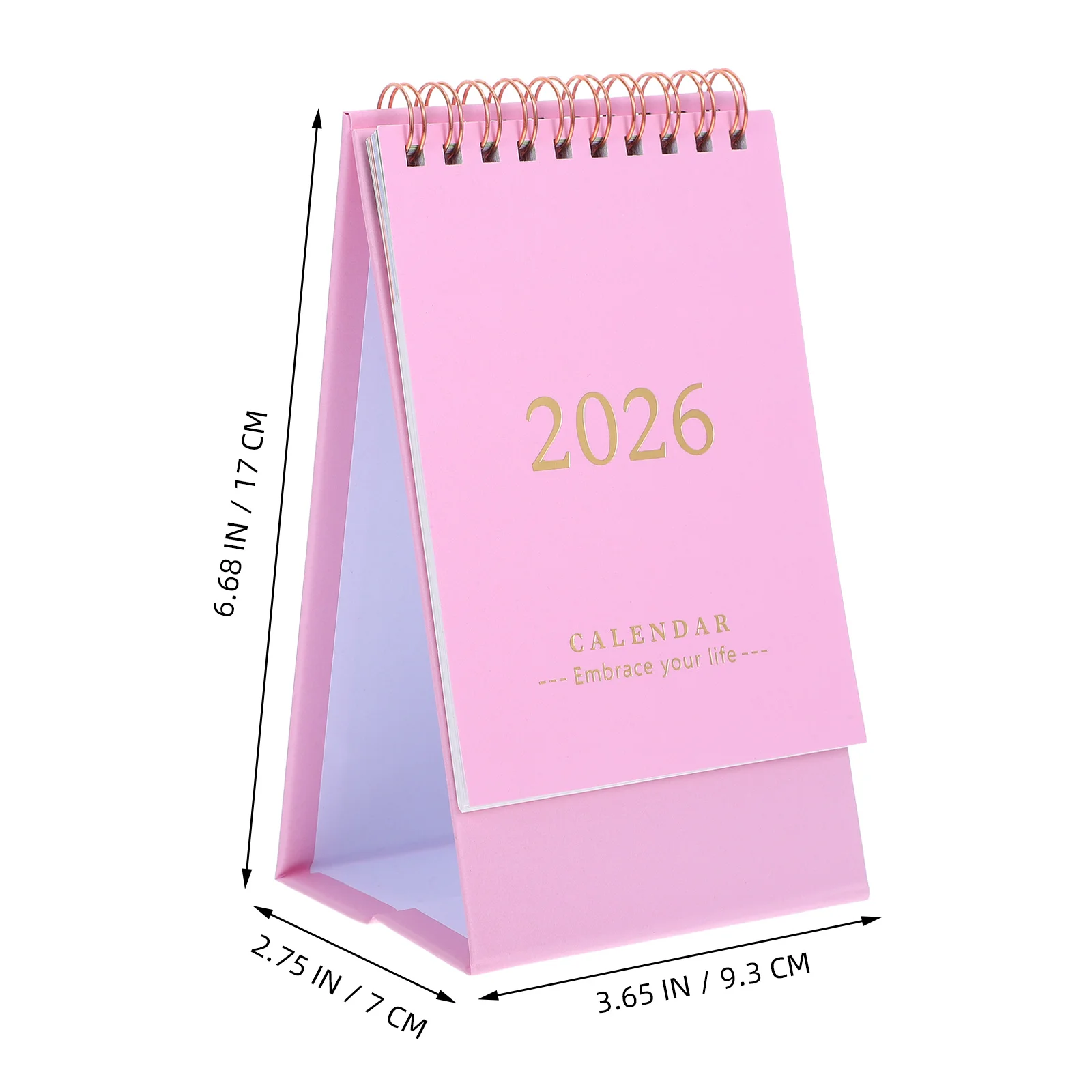 2026 Desk Calendar Green Mini Flip Table Stand Up Monthly Planner For Home Office Decor Thick Paper Spiral Binding 2026 Standing
