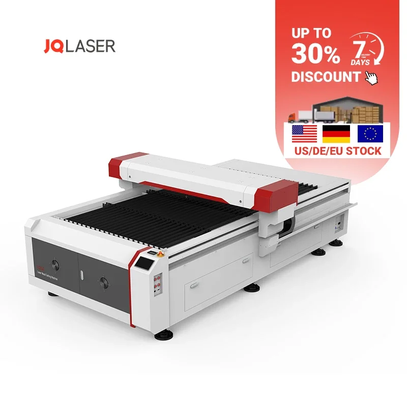 JQLASER Big Discount 1300*2500mm Laser Cutting Machine Acrylic Wood Paper Cutter CO2 Machinery Wooden CCd Camera