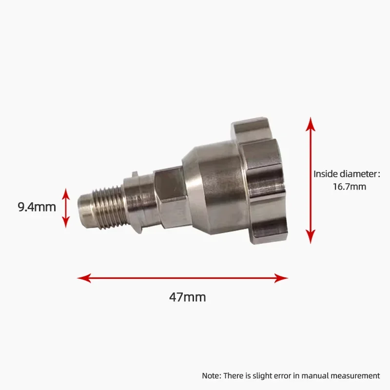 For Sata Mini Spray Gun Adapter Jet1/2 3/4 Disposable Paint Gun Cup Fittings Connector