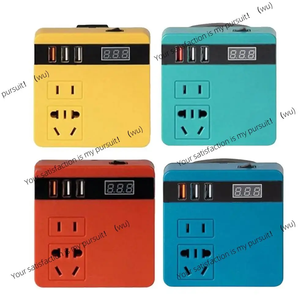 1 18V 20V to 220V battery inverter, dual-plug 120W smart transformer, multi-function