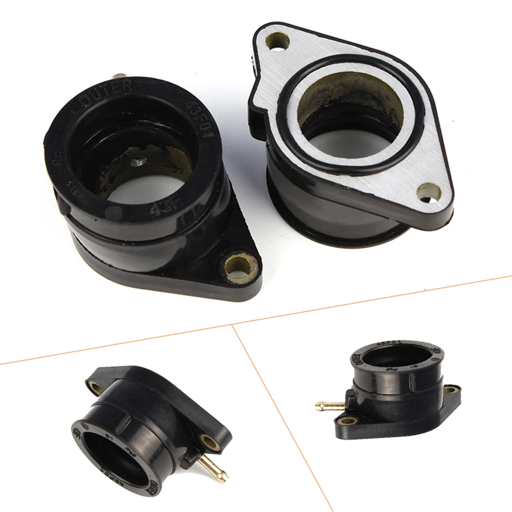 2Pcs Motorbike Carburetor Intake Manifold For Yamaha XT600 E H K N S T U W Z 1994-2002 & TT600 N S W 85-98 & XT500 E T Z 86-89