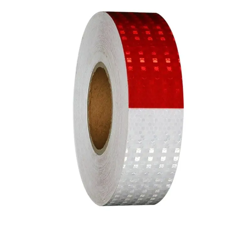 

5cm*45m Self-adhesive PVC Reflective Warning Safety Sign Tape Truck Road Traffic Construction Site Reflector