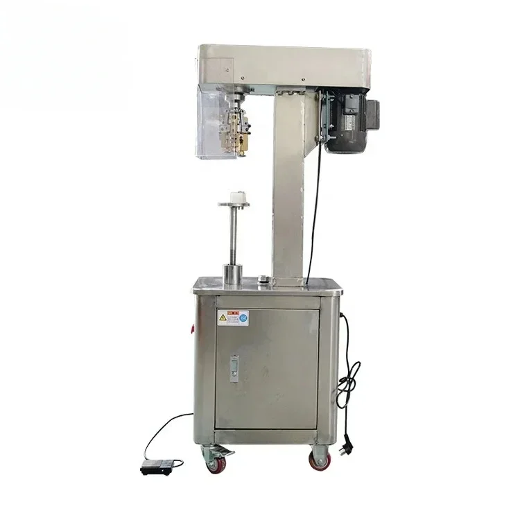 Semi Automatic Whisky ROPP Flip Top Closures Lid Locker Wine Bottle Screw Metal Capping Machine