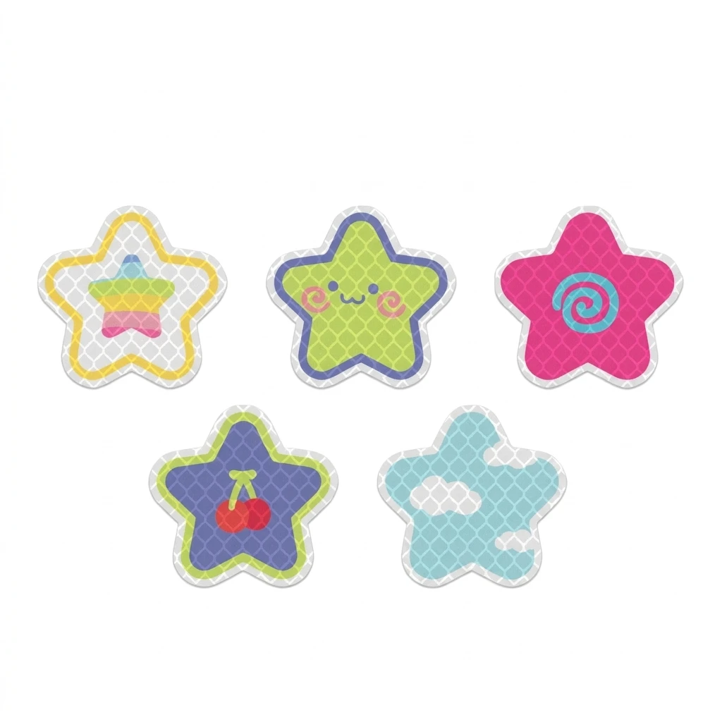 High-Visibility Reflective Sticker Waterproof for Night Riding Safety Warning Decals Car Motorcycle Helmet UV Resistant Film