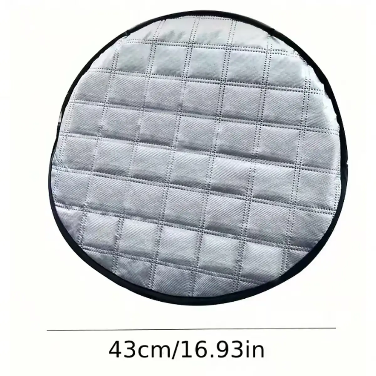 Summer Car Steering Wheel Cover Sun Shade Heat Insulation Cooling Reflective Protector Foldable Universal Anti-UV for Most Cars view 3