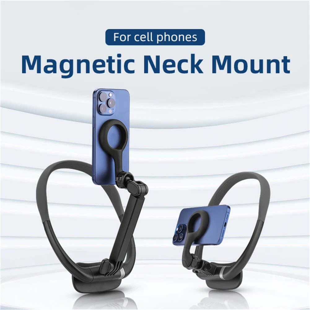 Neck Phone Holder Magnetic Mobile Phone Chest Mount Harness Strap Holder Hands-Free Phone Mount For POV Vlog Selfie