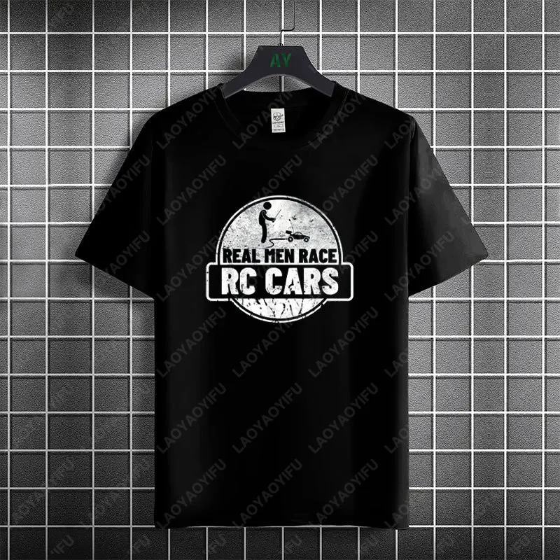 Unisex Retro RC Car Graphic T-Shirt with Monster Truck Design Pure Cotton Short Sleeve Casual Fashion Streetwear Tshirt