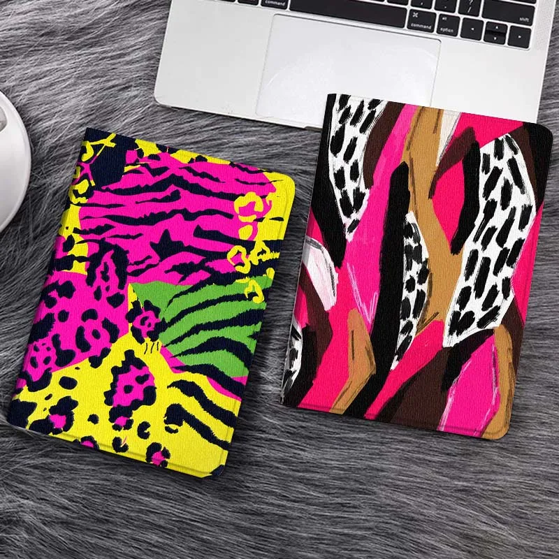 

Cartoon Tiger Leopard Print Tablet Case For Samsung Galaxy Tab S7 S8 S9 S10 FE Lite Gift