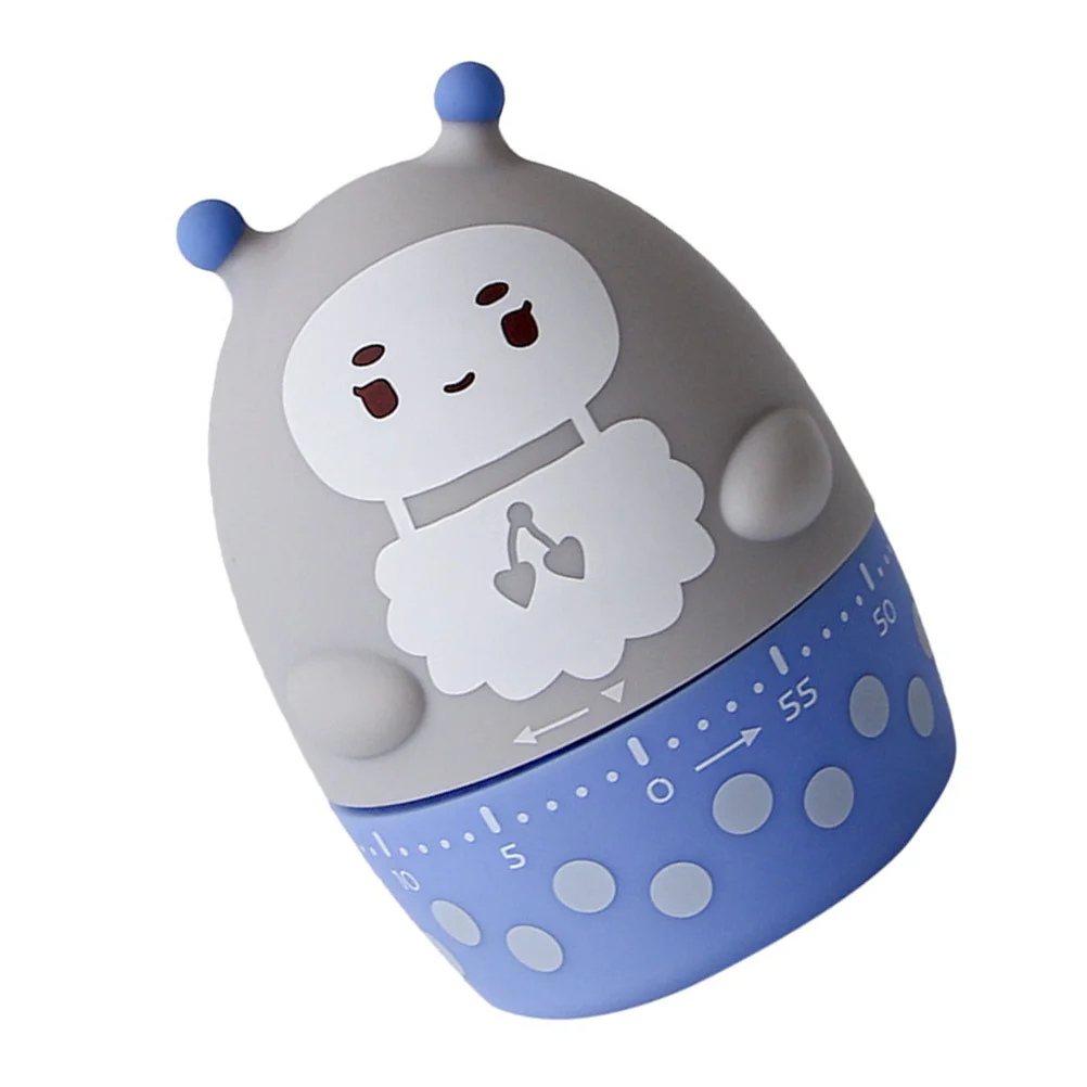 

Мультяшный кухонный таймер, пластиковый дизайн с животными, таймер для приготовления пищи, простое механическое напоминание обратного отсчета, кухонное время выпечки