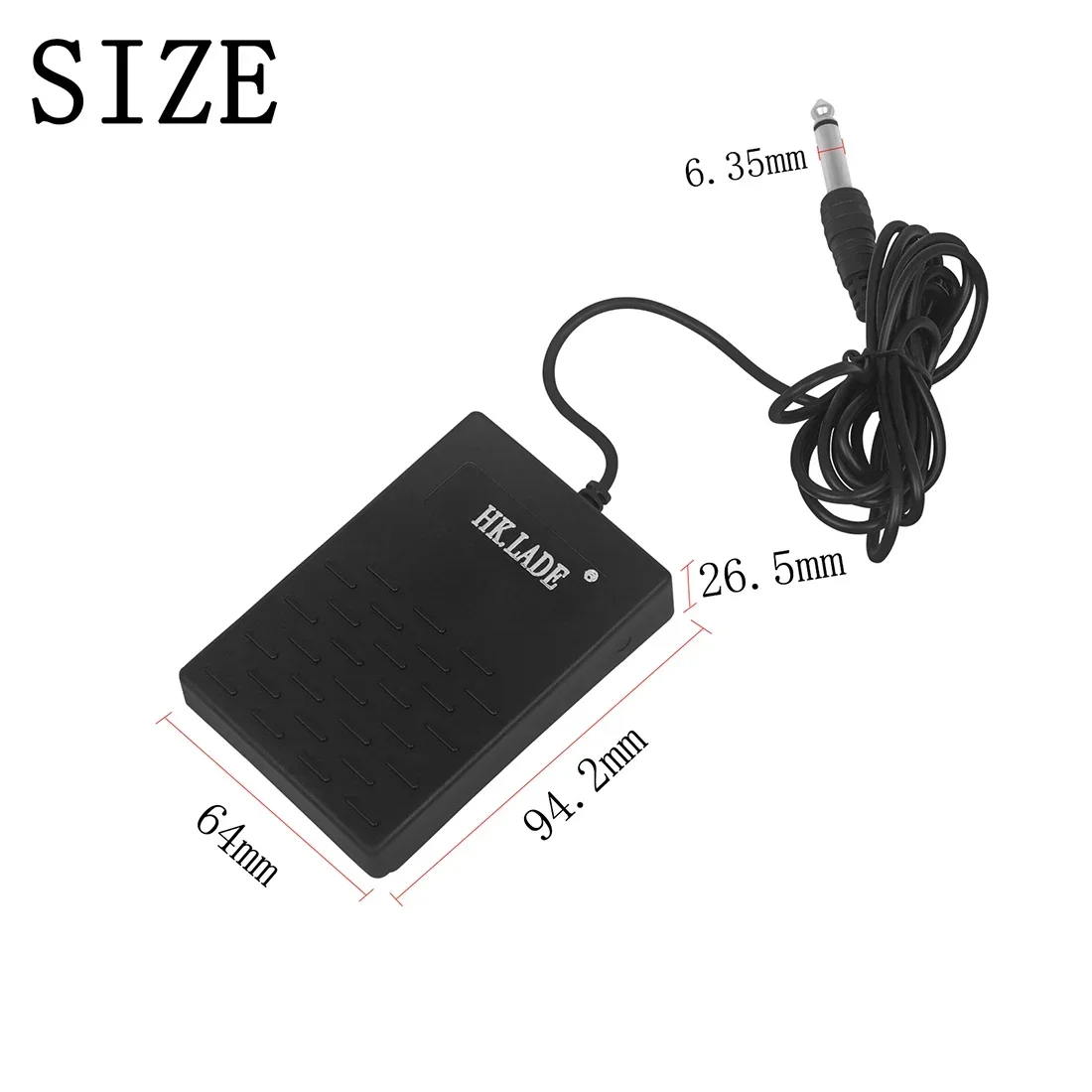 SLADE Piano Sustain Pedal Black ABS Electronic Piano Sustain Damper Pedal Keyboard Instrument Parts & Accessories Piano Pedal