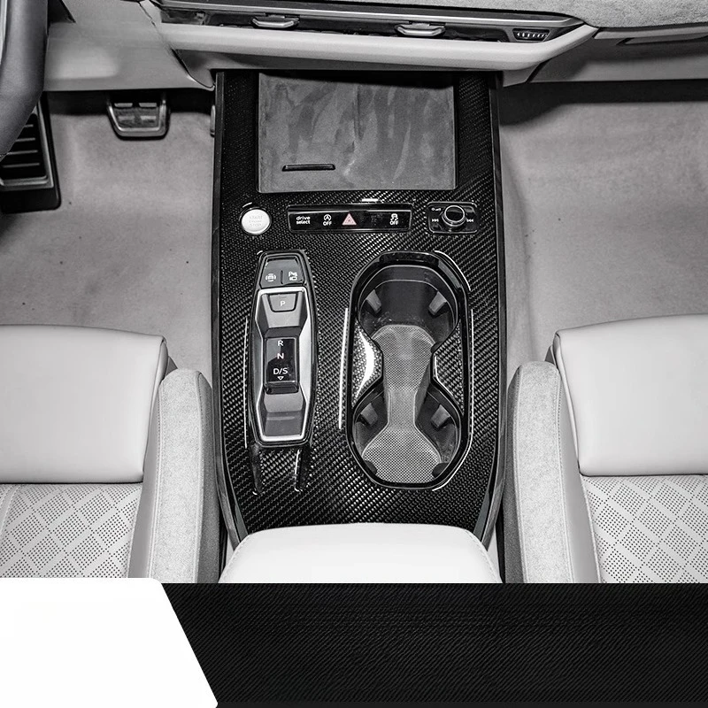 

For Audi A5 A5L A6 2025 Modified gear shift panel decorative sticker carbon fiber adhesive soft protective sticker