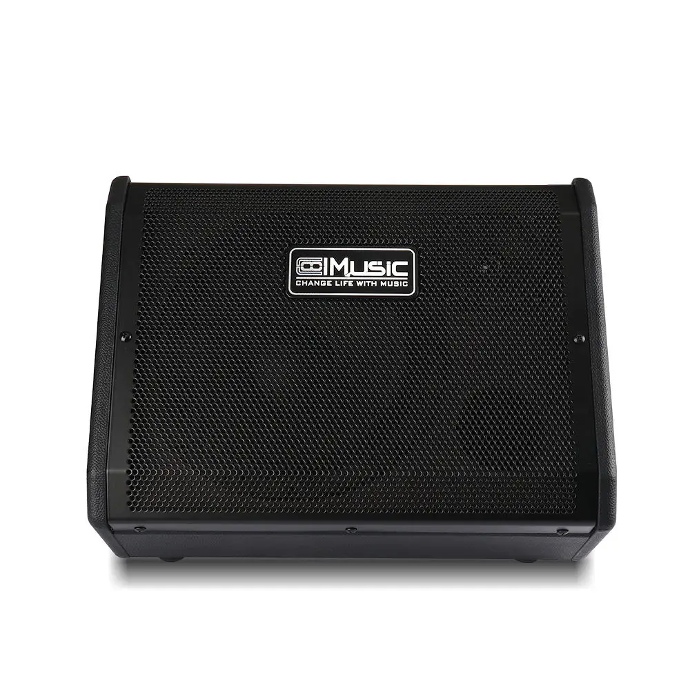 COOLMUSIC DM50 Electronic Drum Amplifier Keyboard Bluetooth Speaker OTG Live Stream Recording Mic/Line Input with Reverb & EQ