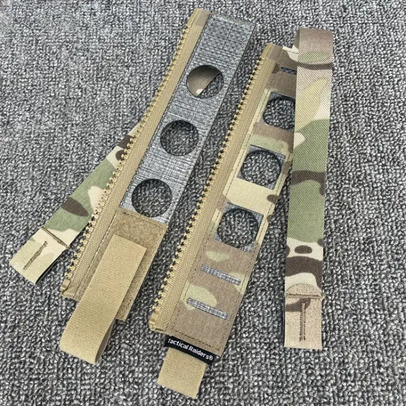 Tactical Ferro style molle Zip On Adapter Back Panel Tegris Zipper