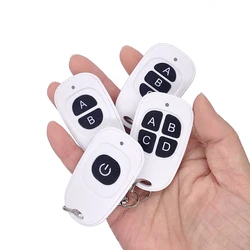 DC 6V White Wireless remote Control switch 1/2/3/4Key Garage Door EV1527 Learning Code Universal Auto Car Alarm System 433MHz