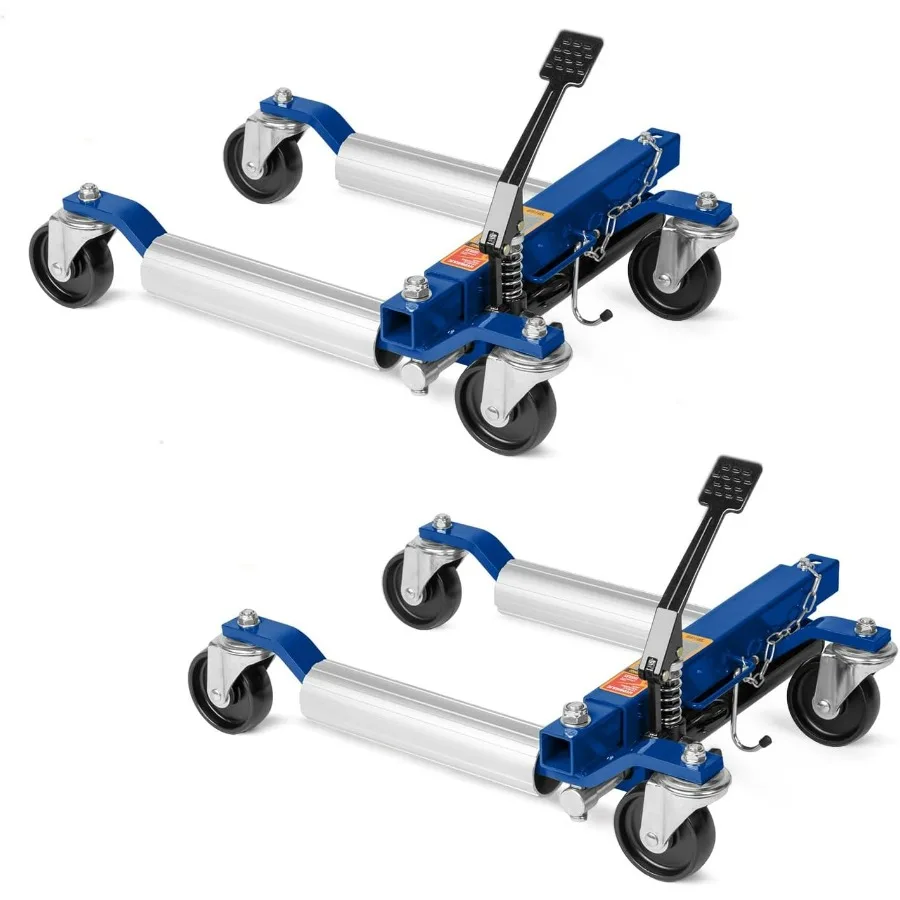 

Car Wheel Dolly Jack Set of 2 Hydraulic 1500lbs Car Skates 12'' Wheel Vehicle Positioning Jack Heavy Duty Rollers with Foot Ped