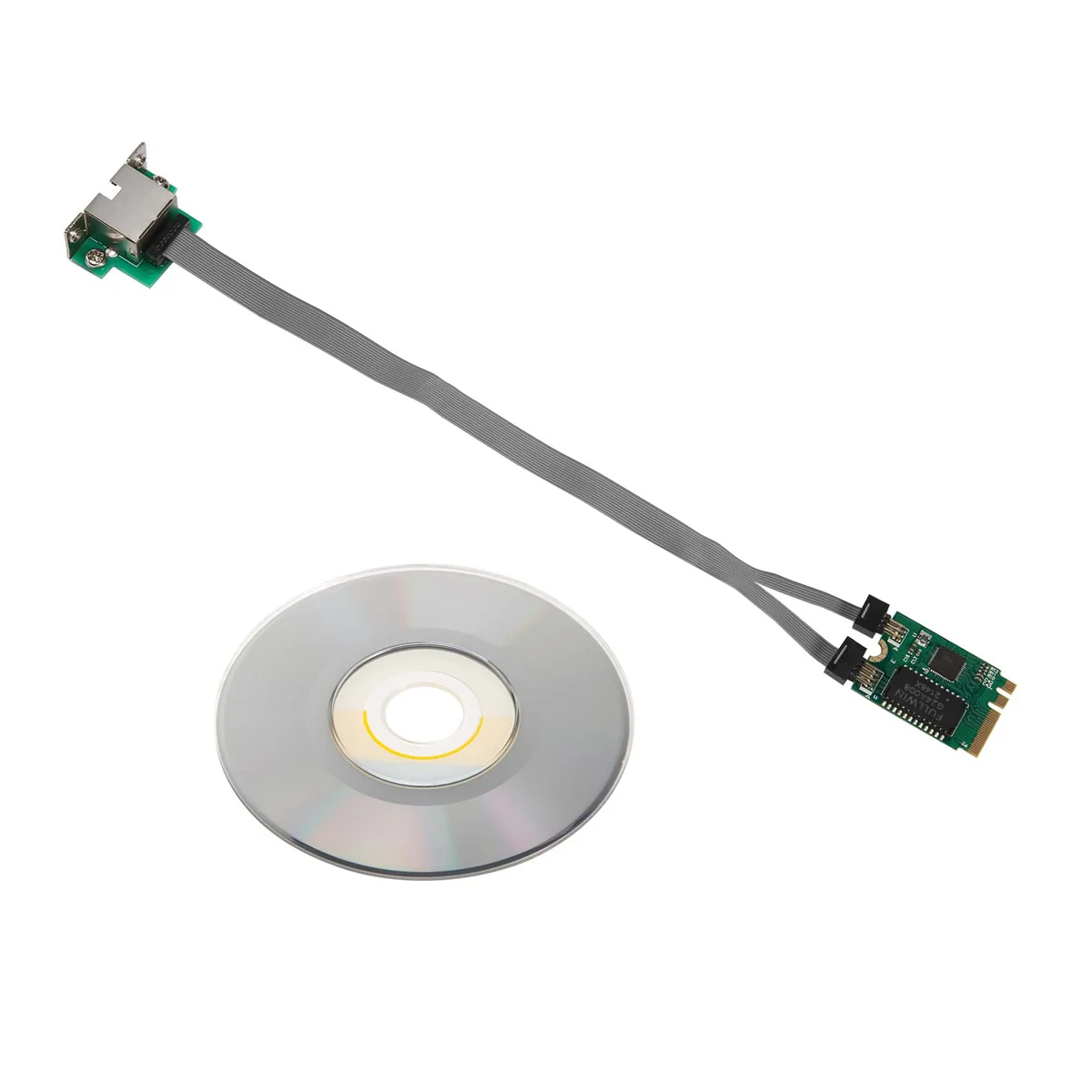 Mini tarjeta de red PCIE M.2 A + E A RTL8111F, tarjeta Gigabit Ethernet de un solo puerto, tarjeta de red Ethernet RJ45