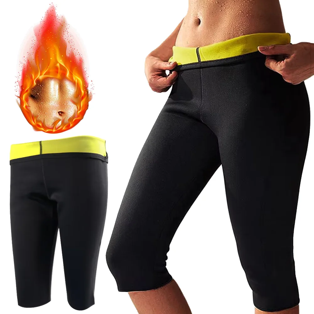 

Женские неопреновые брюки для сауны, термошорты для похудения, утягивающие леггинсы, спортивные шорты для фитнеса