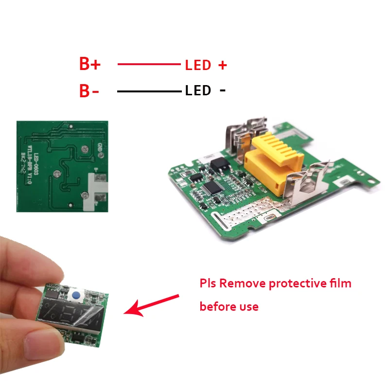 Чехол для аккумулятора Makita BL1890 Ач, корпус для самостоятельной сборки 18 в, 6,0 Ач, с защитой от зарядки печатной платы BMS, можно установить 15 батарей