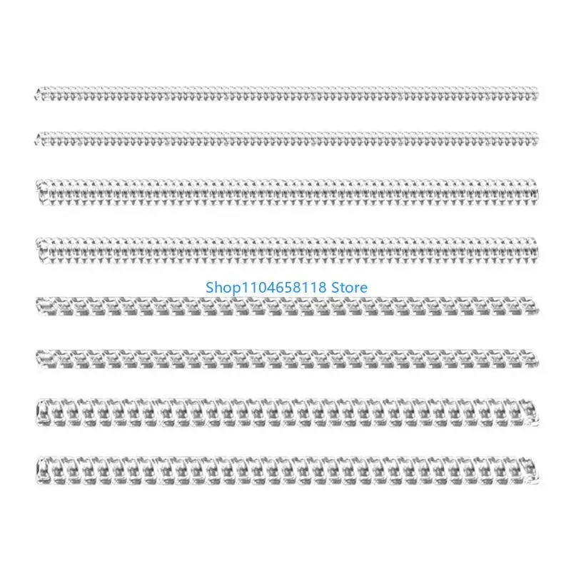 Set of 8 Adjustable Ring Tightener Spirals Spring Resizing Tool Jewelry Guard Invisible Coil Wrap for Men and Women