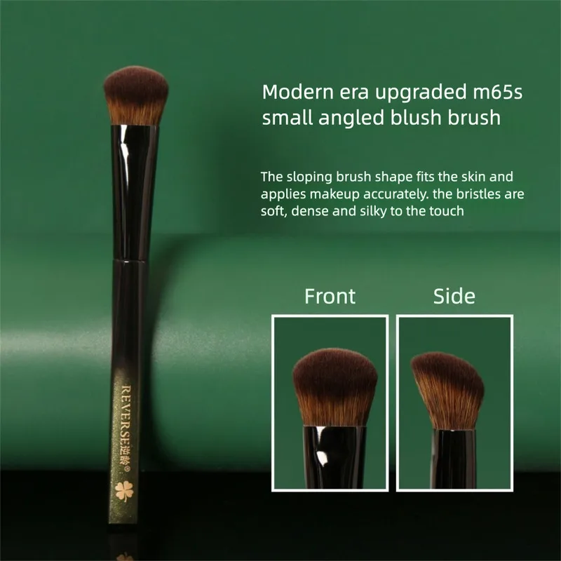 

Anti-aging Phantom M65S Small Angled Blush Brush With Soft Fiber Bristles For Natural Makeup Application