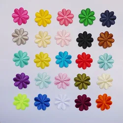 10Pcs Embroidery Sunflower Flowers Sew Iron On Patches Badges For Dresses Bag Hat Jeans Clothes Applique DIY Crafts Accessories