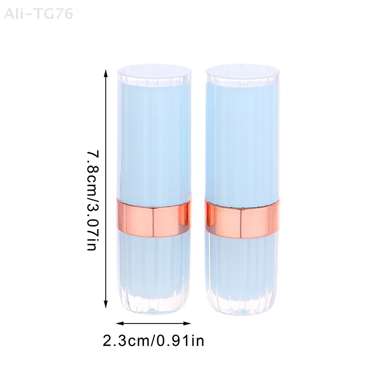 3,6 g leere Lippenbalsam-Röhrchen mit runder Schnalle, Lippenstift-Röhre für Reise-Make-up-Verpackungen, Probe, selbstgemachter Lippenstift-Behälter