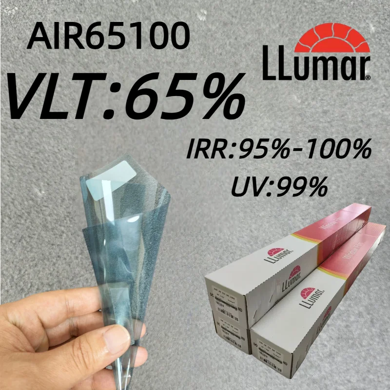 Premium LLumar Auto Window Film VLT 65% Blue Tint Nano Ceramic UV99% IRR99% PET High Transparency Heat Shrink Easy Install OEM