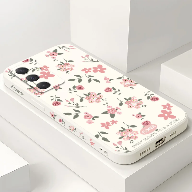 Floral Scent  Phone Case For Samsung Galaxy A37 A57 Liquid Silicone Cover