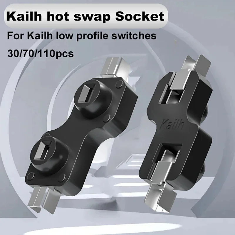 Kailh Hot Swapping PCB-Buchse 10/30/70/110 Stück mechanische Tastatur Hot Swap Dock für Outemu Cherry MX Switches DIY Tastaturachse