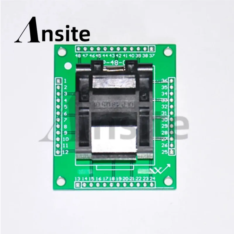 High-quality LQFP48 test socket, programming socket, IC socket, compatible with FPQ-48-0.5-06