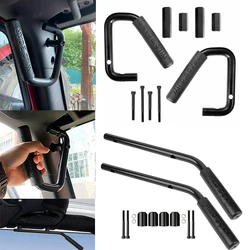 Front Grab Handles Grab Bar Rear Front Grab Safety Handle, Front & Rear Steel Grip Handles For Jeep Wrangler JK 2007-2019