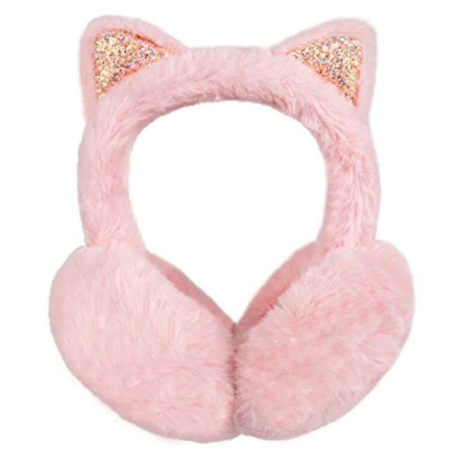 

Surblue Cute Animal Earmuffs Winter Warm Outdoor Ear Covers Headband Faux Fur Earwarmer