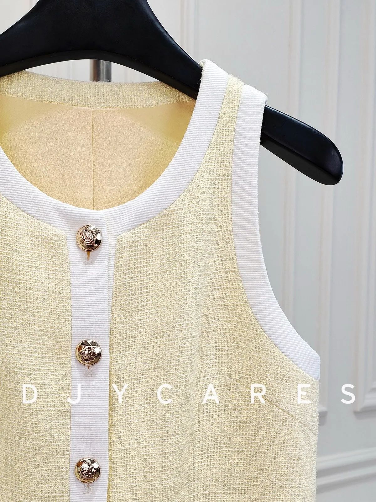 New Fashionable color blocked round neck elegant slimming vest dress big  size
