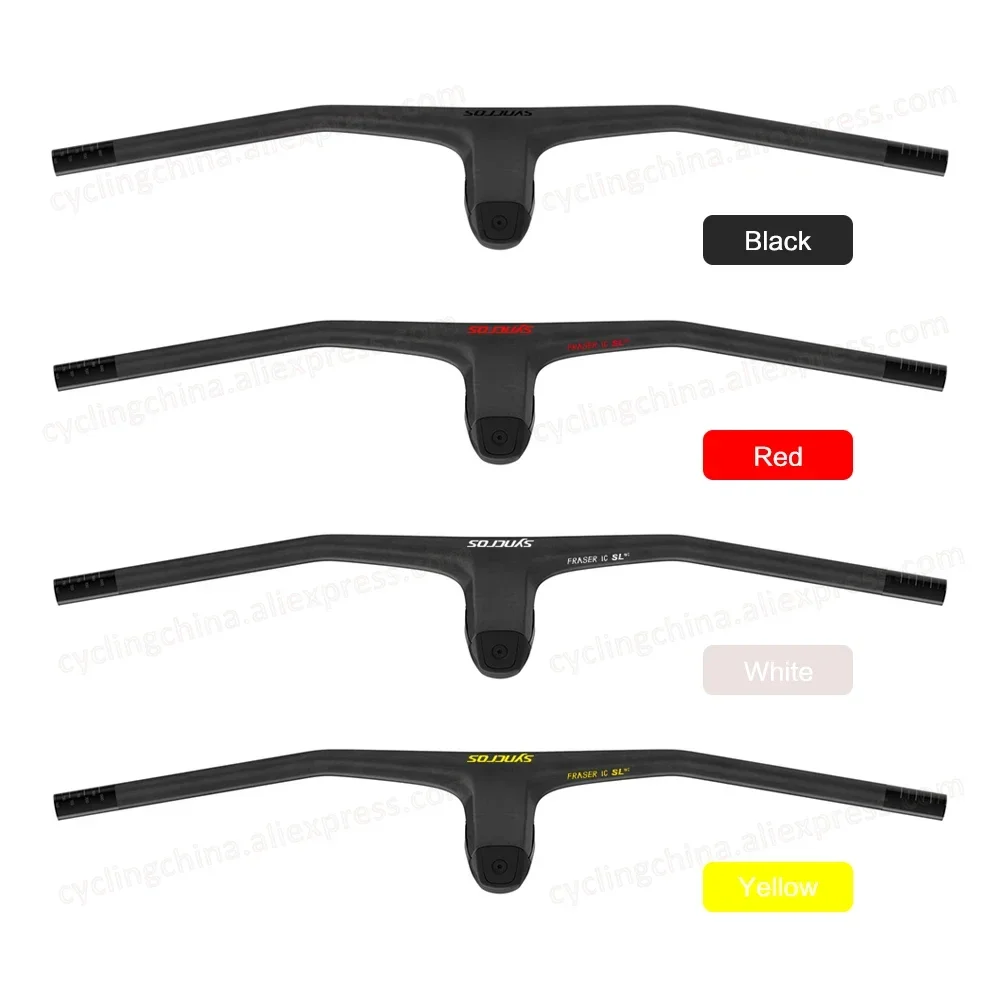 2022 SYNCROS UD Black Matte Bright Logo Full Carbon Fibre MTB Integrated Handlebar FRASER IC SL WC -20° INTEGRATED COCKPIT