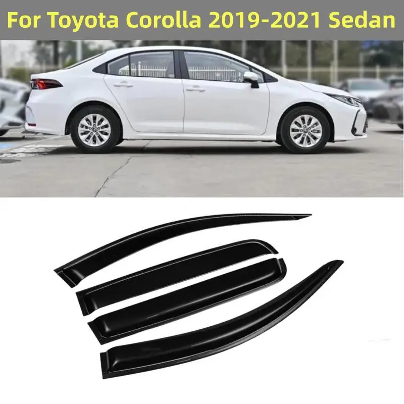 

Для Toyota Corolla 2019 2020 2021 2022 + седан, оконный козырек, дефлектор от солнца и дождя, навесы, отделка, внешние аксессуары