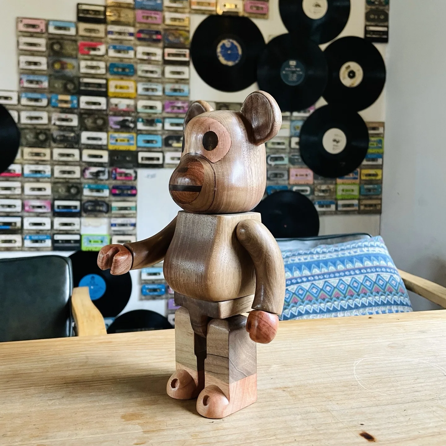 

Bearbrick 400% деревянная обезьяна, высота 28 см, 11 дюймов, суставы ручной работы, можно вращать, декоративная фигурка, подарочная кукла