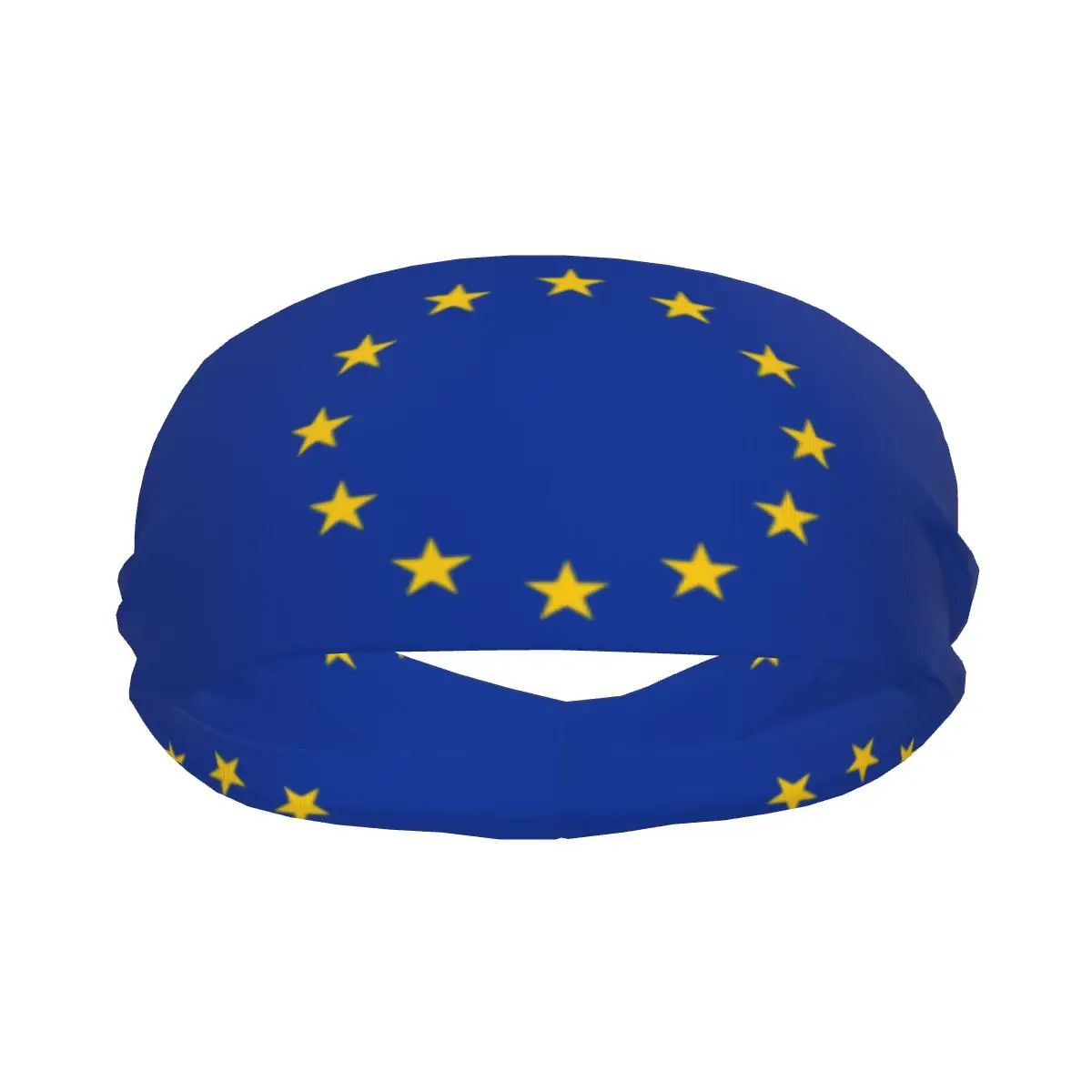 

Sports Sweatband Breathable Headband Sweat Hair Head Band Flag Of European Union Yoga Headband