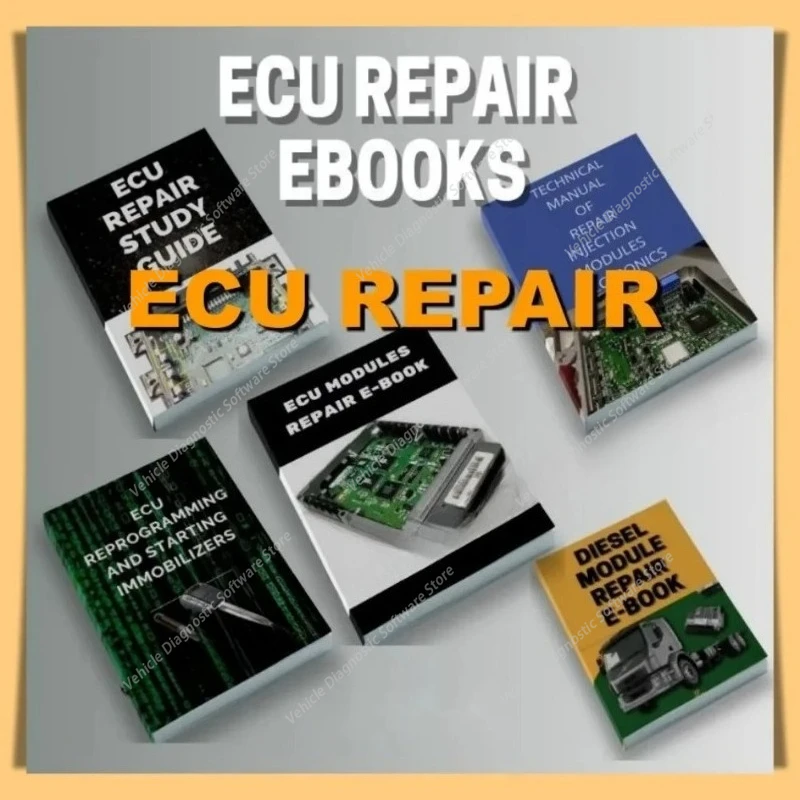 Fullset ECU Repair Manual PDF Study Guide ECU Modules Reprogramming Course for Car Truck Workshop Diagnostic Helper Book