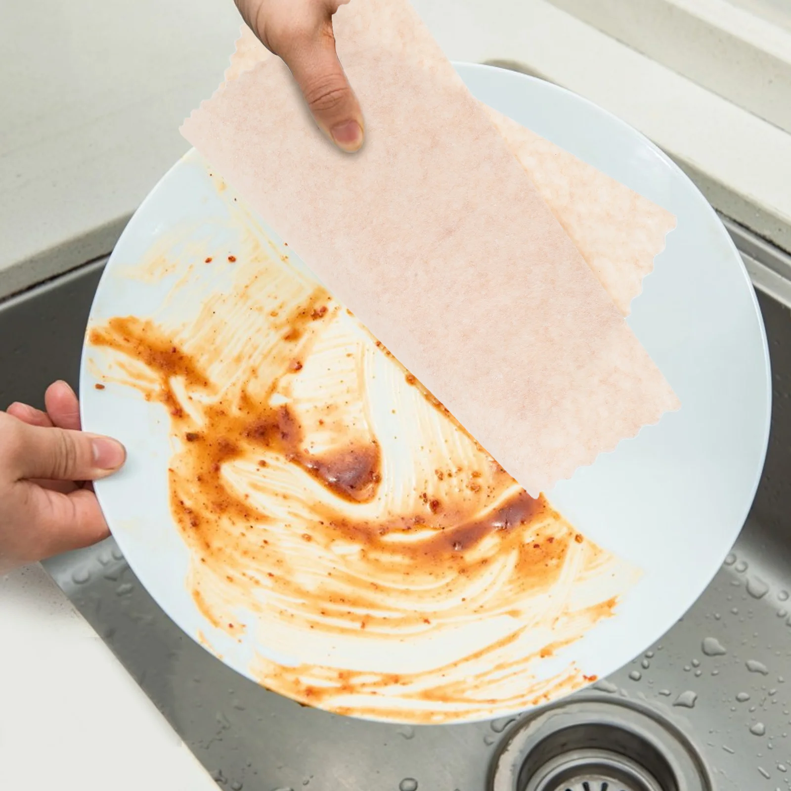 

30Pcs Dense Loofah Cleaning Cloths Efficient Time Saving Dish Washing Towels for Kitchen Bathroom Cookware Non-Woven Fiber