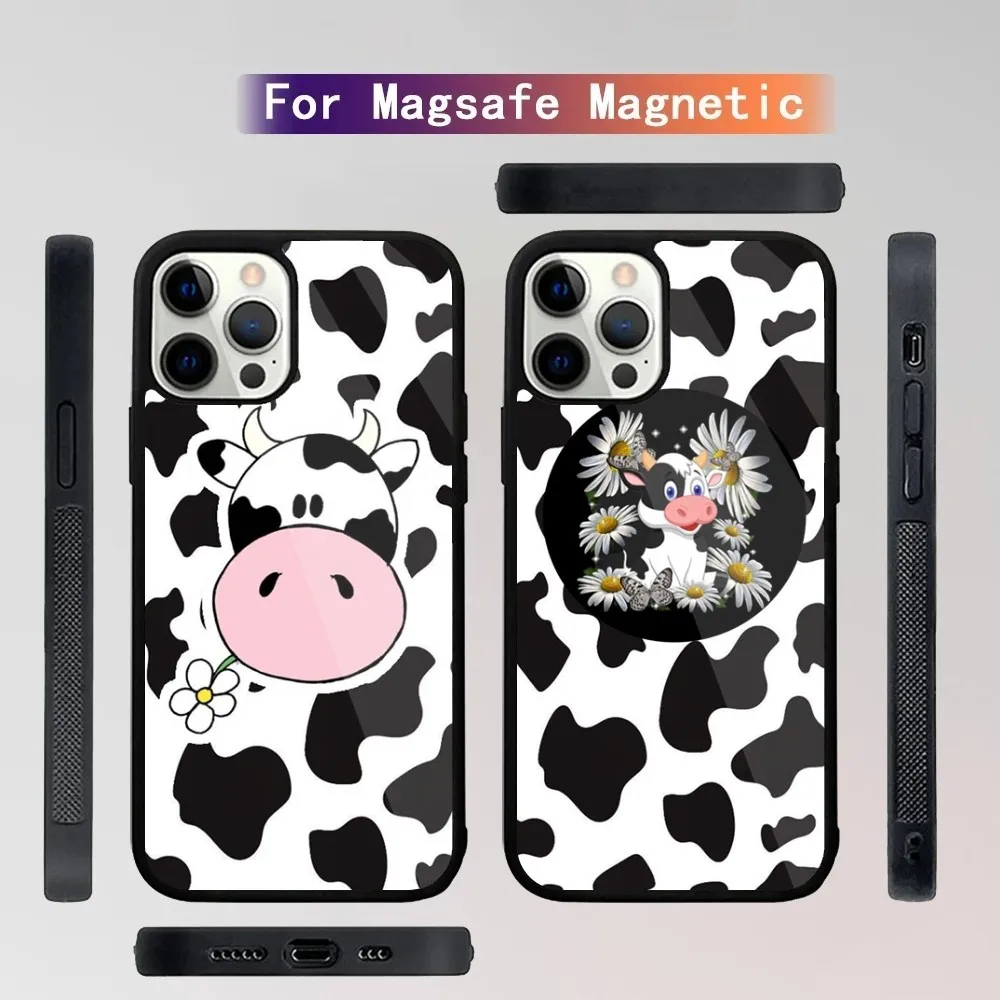 

Dairy Cattle Cow Speckle Cute Cover Phone Case For iPhone 15,14,13,12,11,Plus,Pro,Max Mini Magsafe Magnetic Wireless Charging