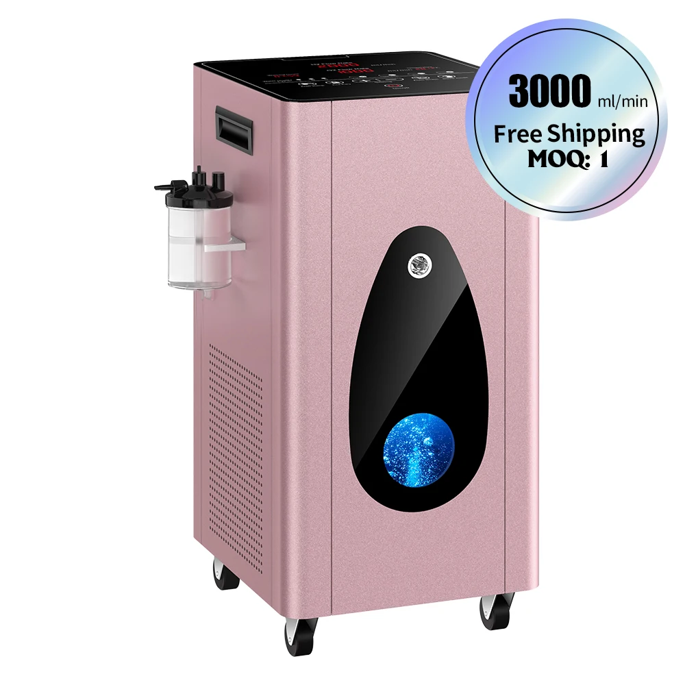 Suyzeko 3000ml PEM Water Electrolyzer SPE Technology Hydrogen Oxygen Brown Gas Generator Inhalation Therapy Inhaler Machine