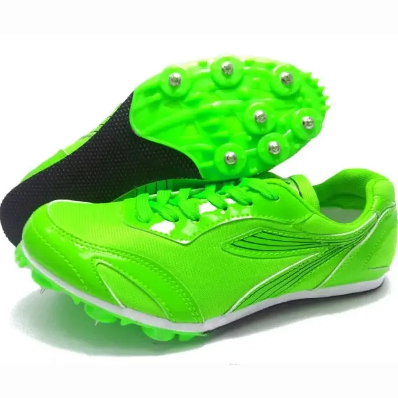 New Style Sprint Track Field Shoes Couples Track Training Shoes Breathable Non Slip Spikes Sneakers Comfortable Outdoor Sneakers