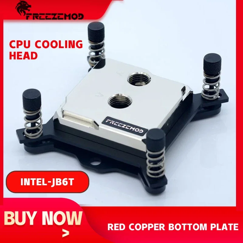 FREEZEMOD Intel CPU PC Water Cooler Block Full Matel Brass Base Plate Jet Channel High Quality For 1151/115X/2011 . INTEL-JB6T