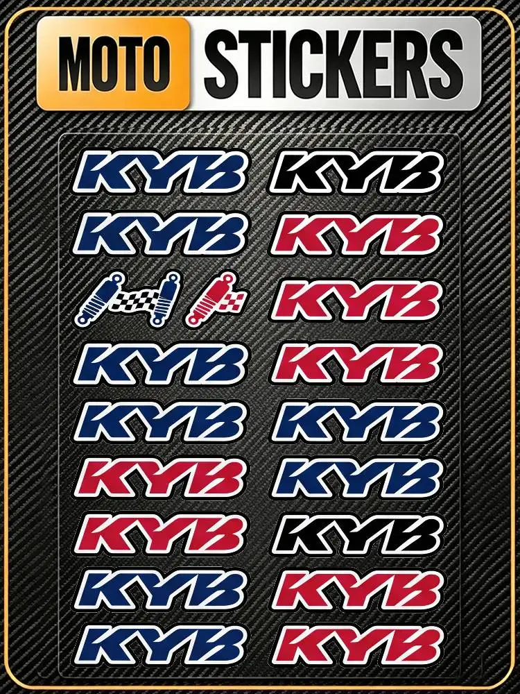 

FOR KYB RACING All Purpose Reflective Waterproof Scratch Blocker Decal Car Bike Helmet Cup Refrigerator Decorative Stickers