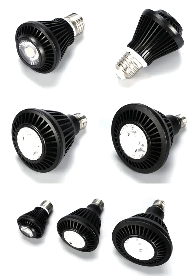 30W/15W/10W COB PAR38 PAR30 PAR20 E27 LED Spotlight