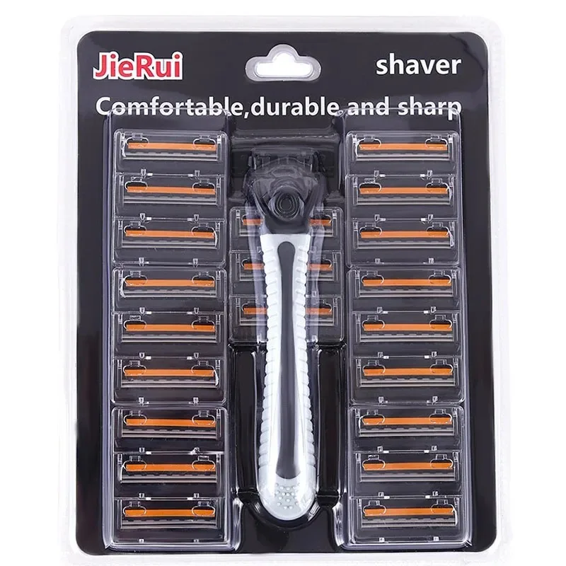 Shaver Brand New Design Men Razor Shaving 2 Layer Shaver Reusable Razor Imported Blade Multi Tool Head Change