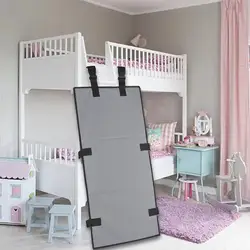 Children Bunk Bed Ladder Cover Bunk Bed Ladder Pad, Prevents Access to Ladders Security Accessory Oxford Cloth Gray for Outdoor
