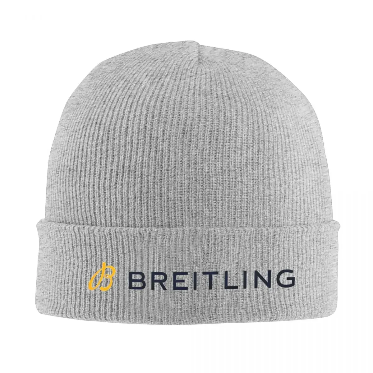 B-Breitling Cuff Beanie Knit Skull Cap For Women Men Winter Warm Knit Skullies Beanie Cap