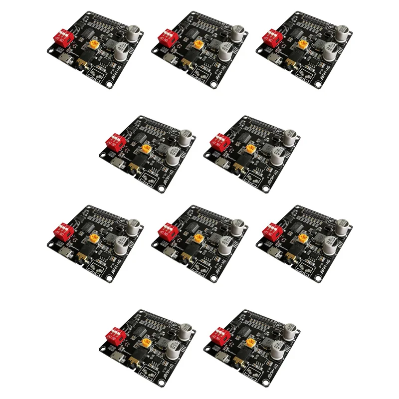 ZIZI 10X 12V/24V Voice Playback Module Serial Port Control Playback 10W/20W Voice Module HV8F