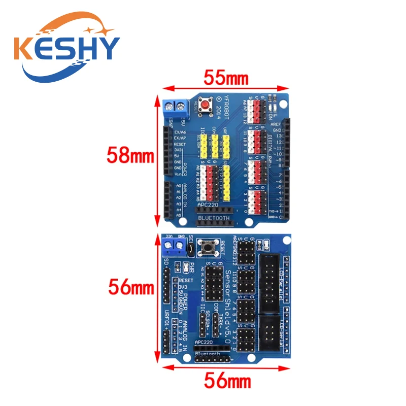 V5 Sensor Shield Expansion Board Shield For Arduino UNO R3 V5.0 Electronic Module Sensor Shield V5 expansion board